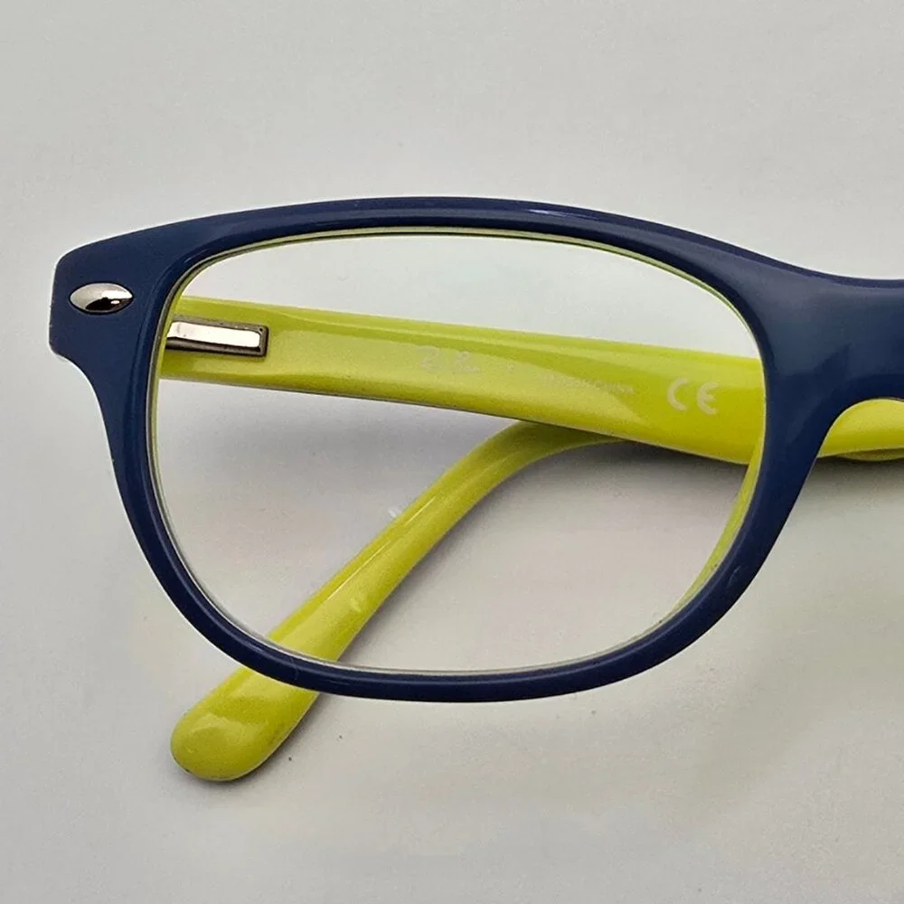 Ray-Ban RB1555 3819 Top Blue on Yellow Kids Eyeglasses Frame w/ Flexhinge 48mm